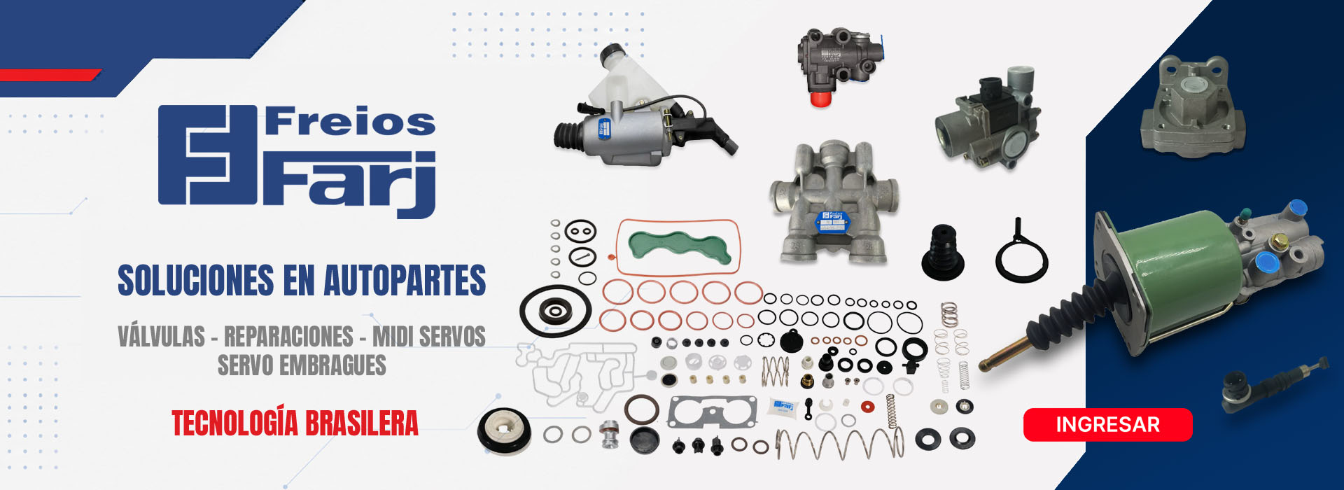 Kit de Reparaciones de Válvulas de Frenos de Aire Farj